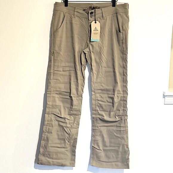 NWT Prana Halle Pant - Short Inseam in Dark Khaki - Size 10 - Picture 2 of 12
